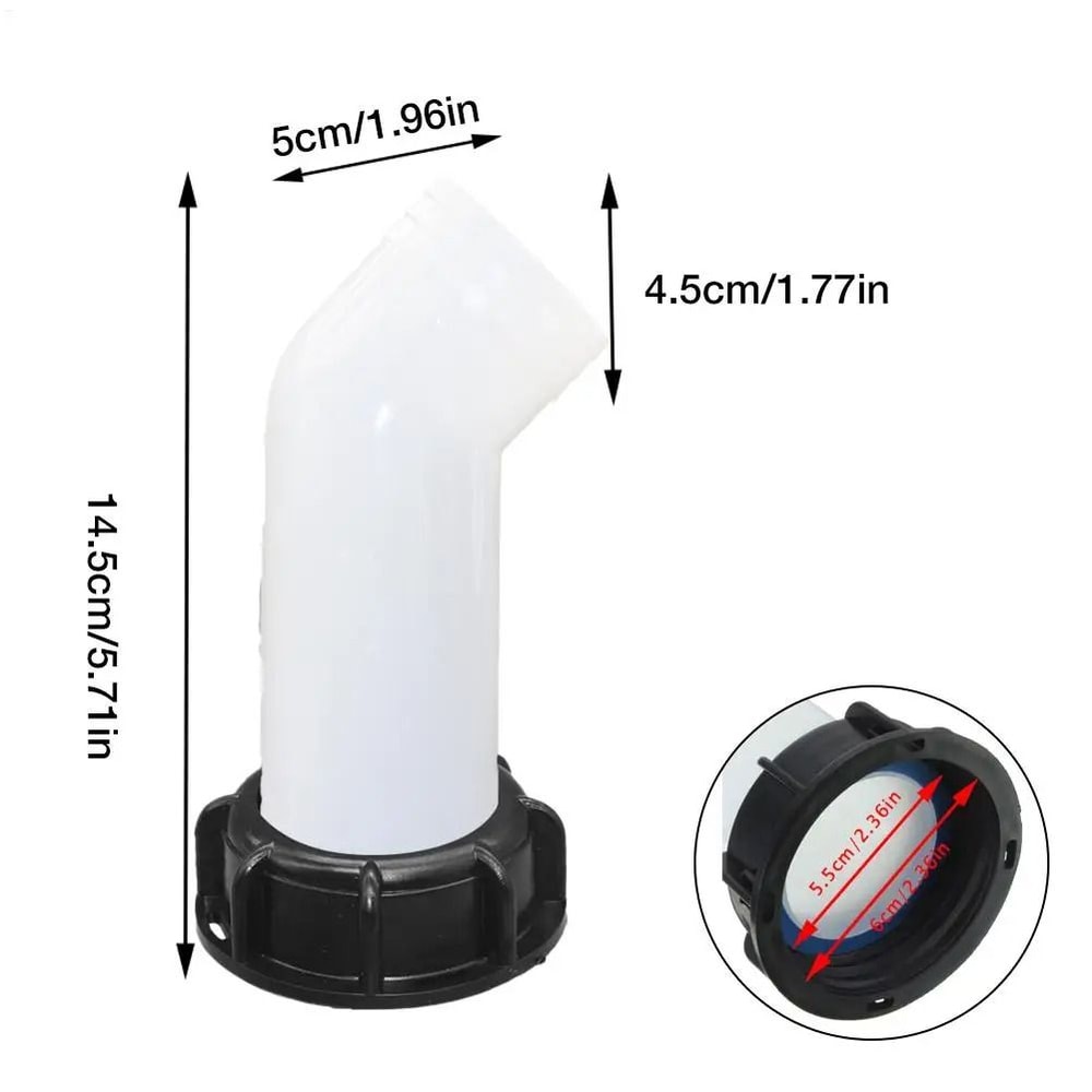 IBC Water Tank Extension Drain Hose Connector 1