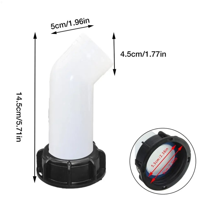 IBC Water Tank Extension Drain Hose Connector 1