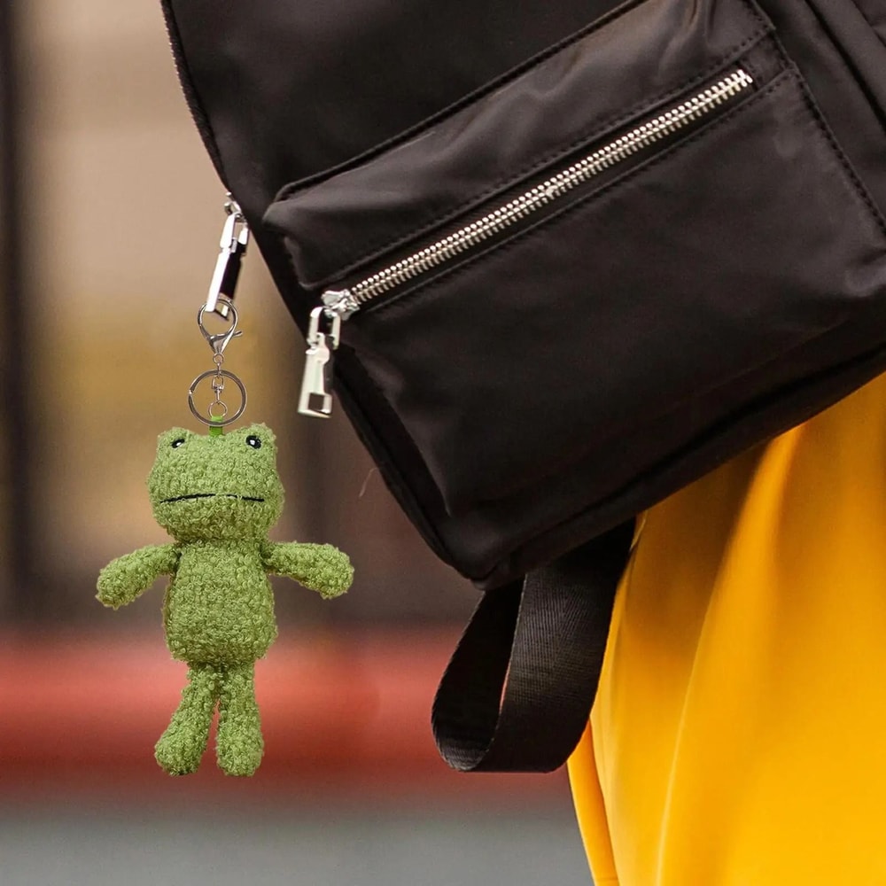 Plush Frog Keychain Bag Charm 2