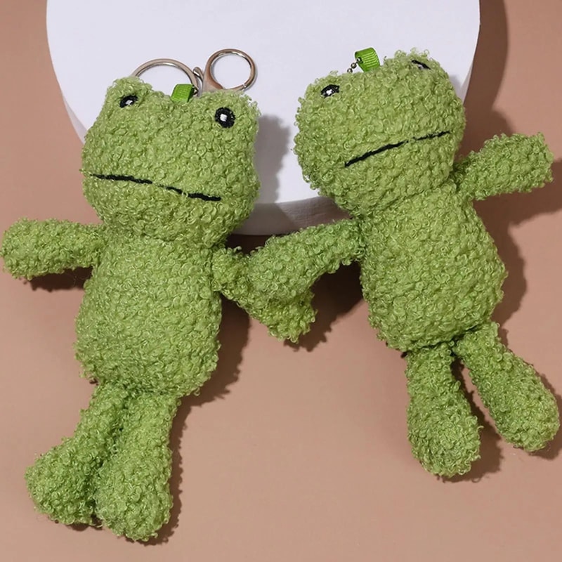 Plush Frog Keychain Bag Charm 4
