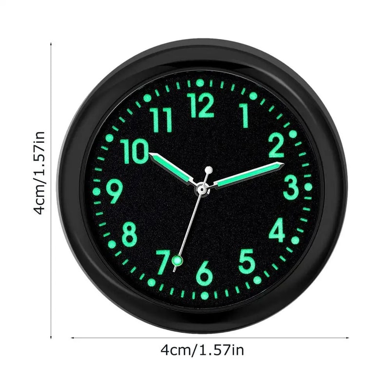 Analog Car Clock With Luminous Face 6