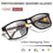 Photochromic Square Reading Glasses 0