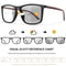 Photochromic Square Reading Glasses 6