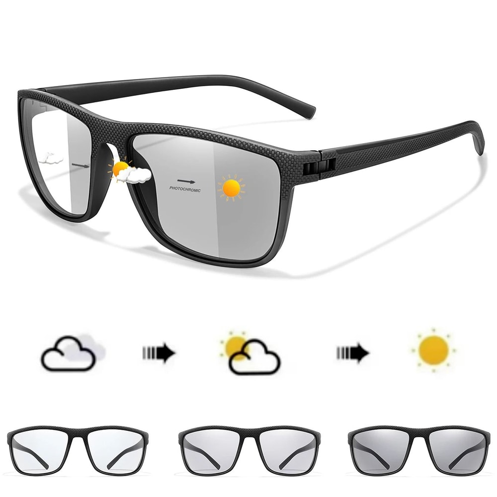 Photochromic Square Driving Sunglasses 0