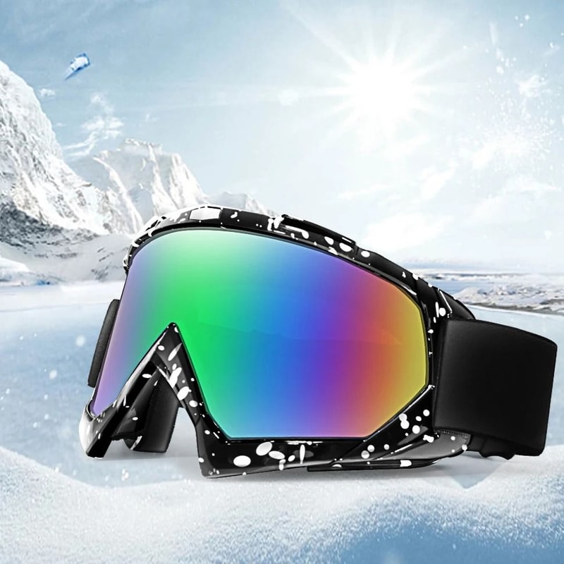 Outdoor Double Layer Anti Fog Snow Goggles 0