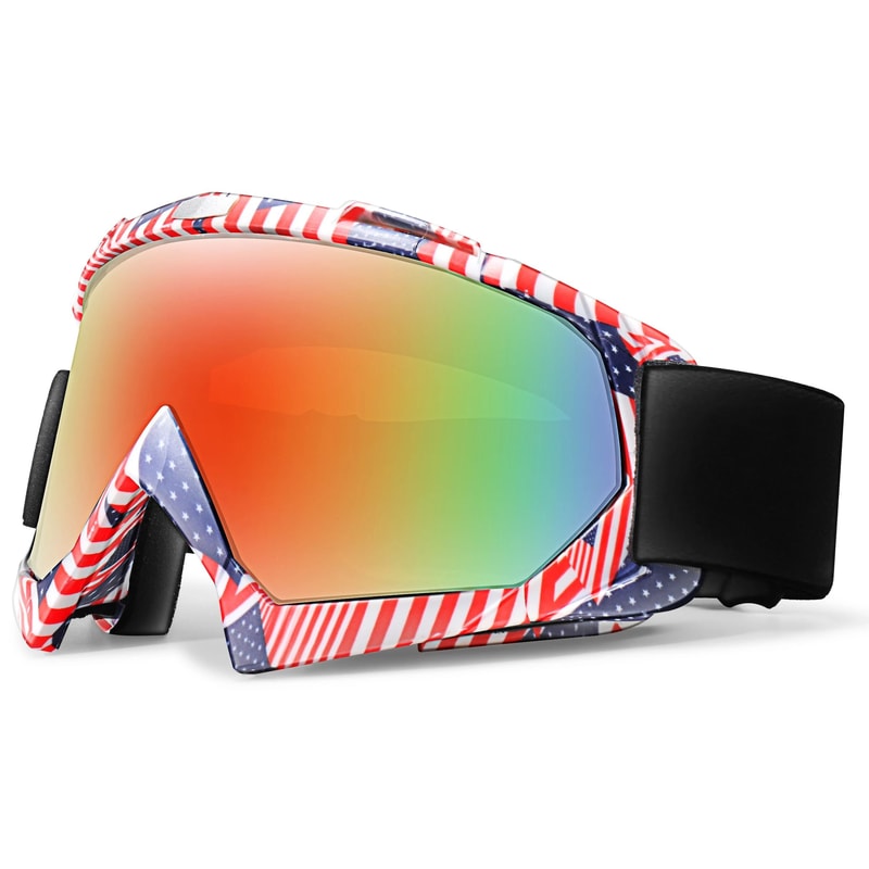 Outdoor Double Layer Anti Fog Snow Goggles 9