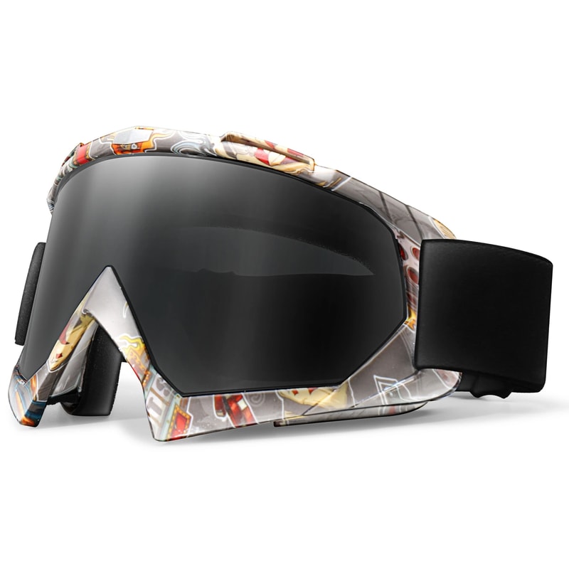 Outdoor Double Layer Anti Fog Snow Goggles 8