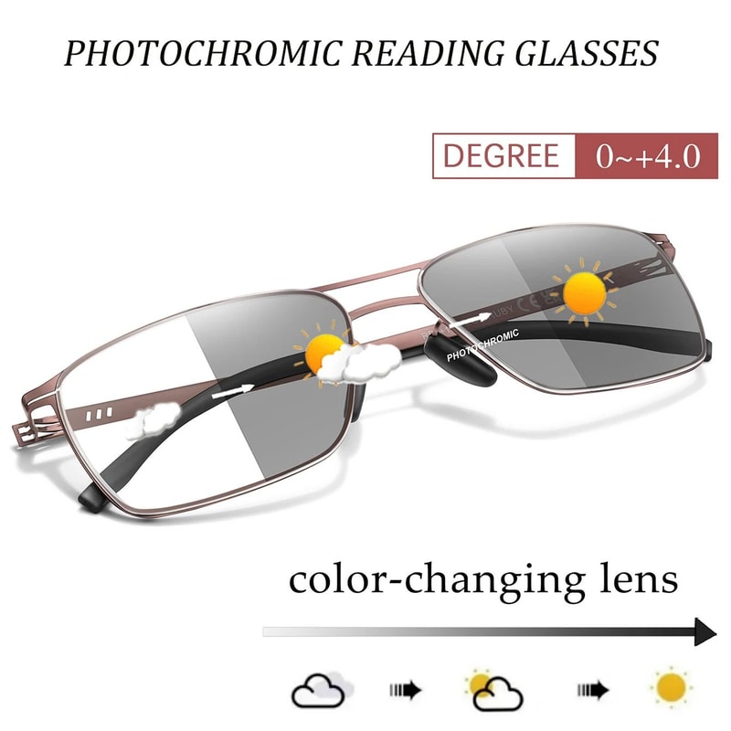 Photochromic Anti Blue Light Reading Glasses 3