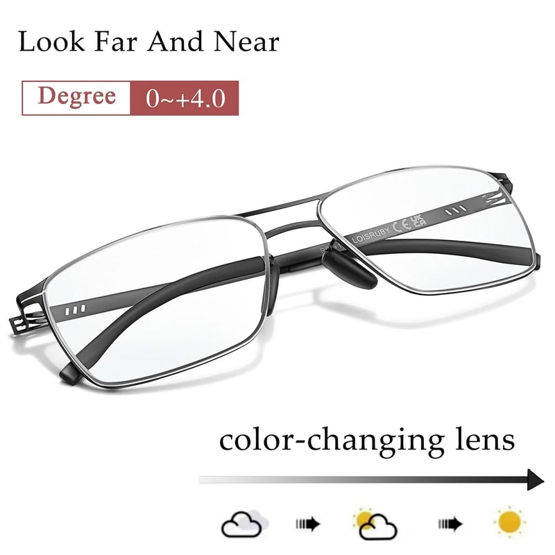 Photochromic Anti Blue Light Reading Glasses 6
