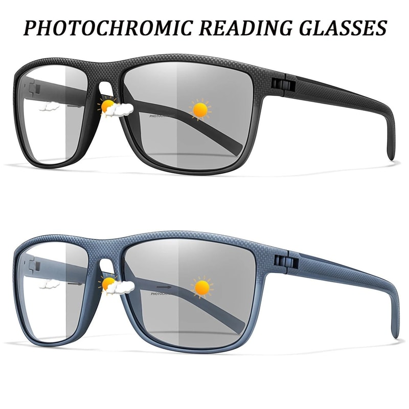 Photochromic Anti Blue Light Reading Glasses Set 0