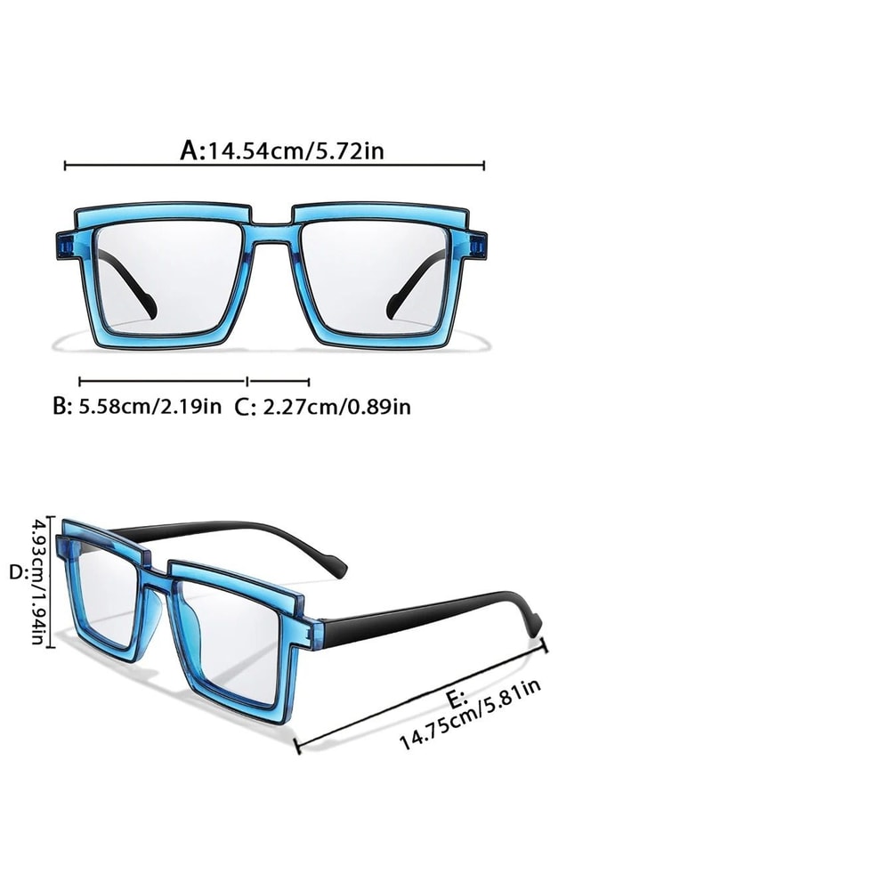 3 Pack Oversize Transparent Sunglasses Set 1