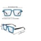 3 Pack Oversize Transparent Sunglasses Set 1