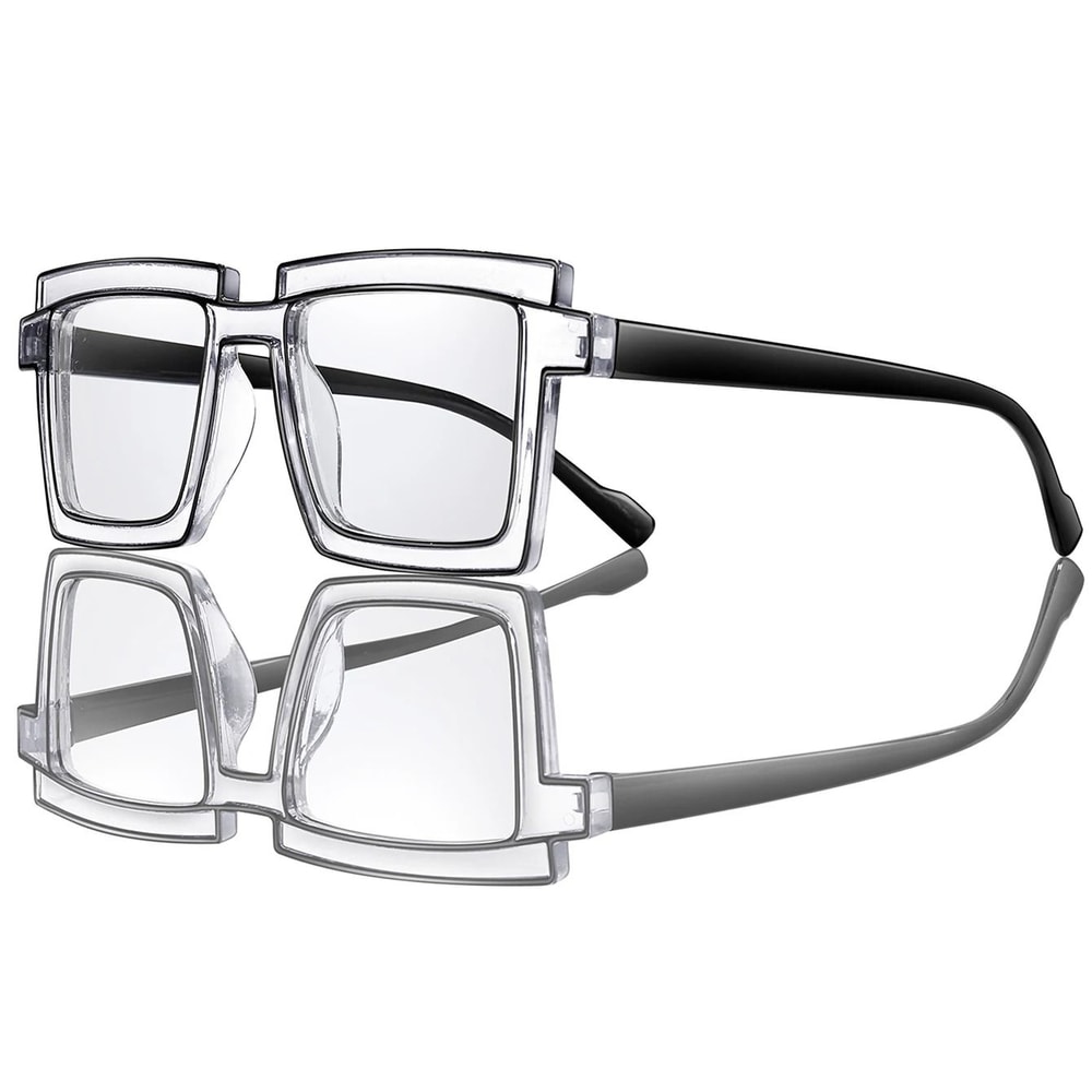 3 Pack Oversize Transparent Sunglasses Set 5