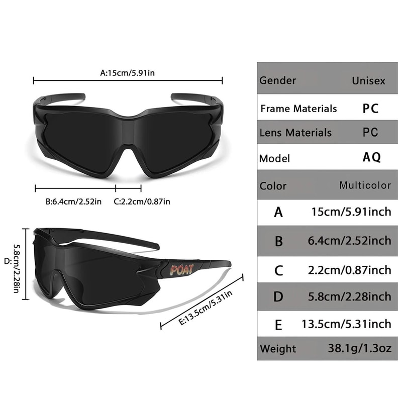 Unisex Outdoor Sports Sunglasses With UV Protection For Active Wear 1