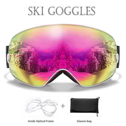 unisex outdoor sports snow goggles with uv protection and anti fog lens