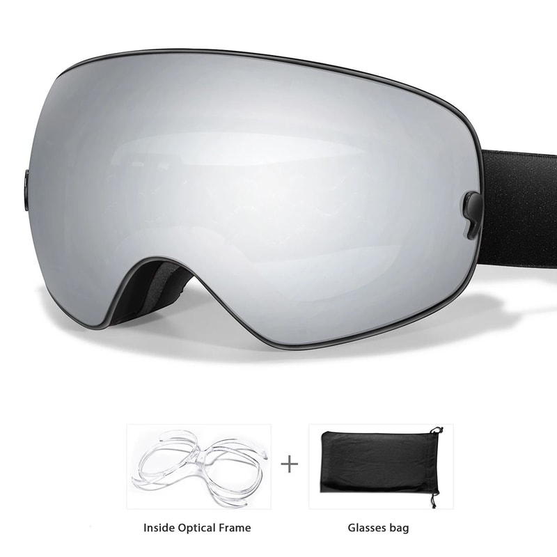 Unisex Outdoor Sports Snow Goggles With UV Protection And Anti Fog Lens 9