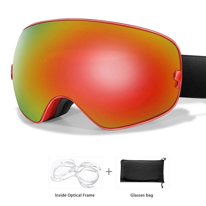 Unisex Outdoor Sports Snow Goggles With UV Protection And Anti Fog Lens 14
