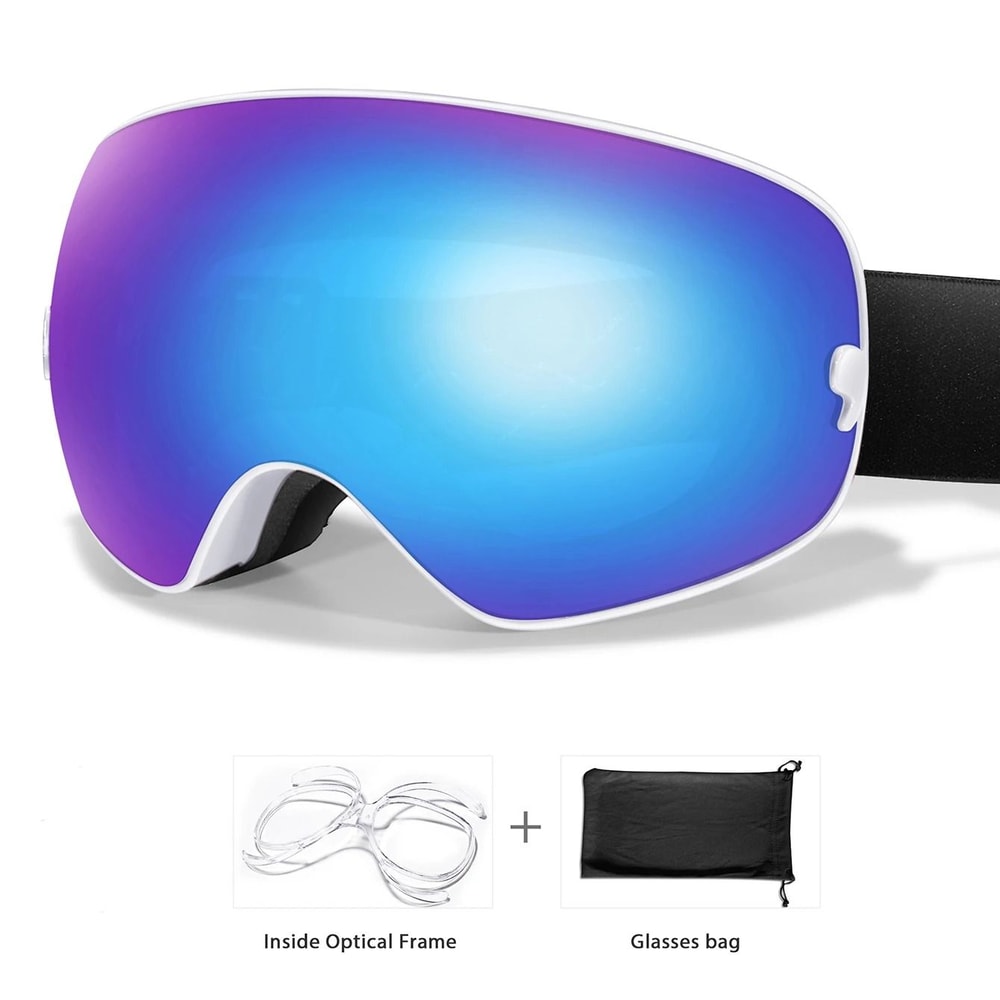 Unisex Outdoor Sports Snow Goggles With UV Protection And Anti Fog Lens 17