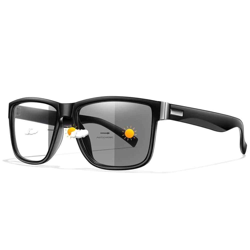 Adjustable Photochromic Reading Glasses With Classic Frame For Men Women 6