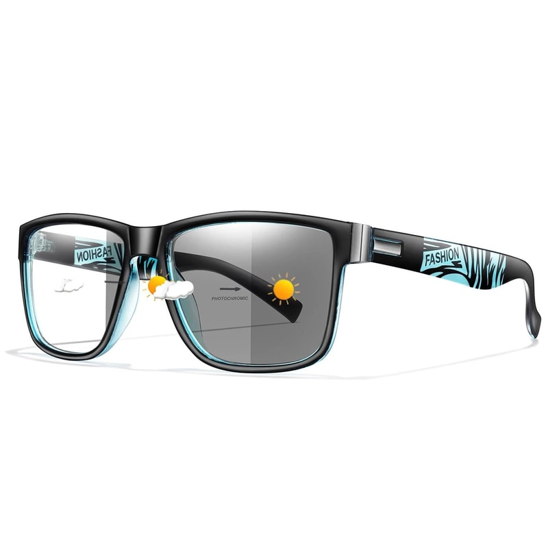Adjustable Photochromic Reading Glasses With Classic Frame For Men Women 7