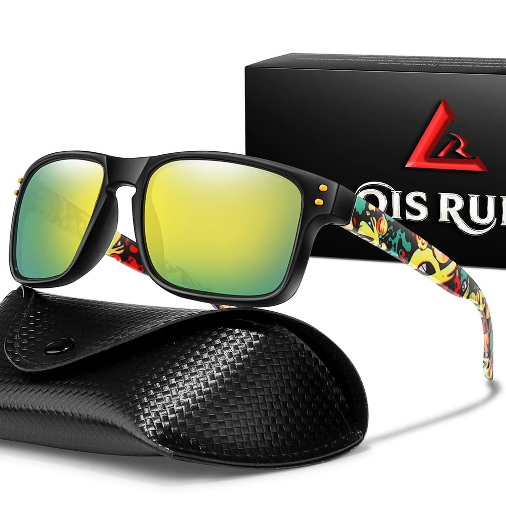 Unisex Polarized Sports Sunglasses With UV Protection And Protective Case 13