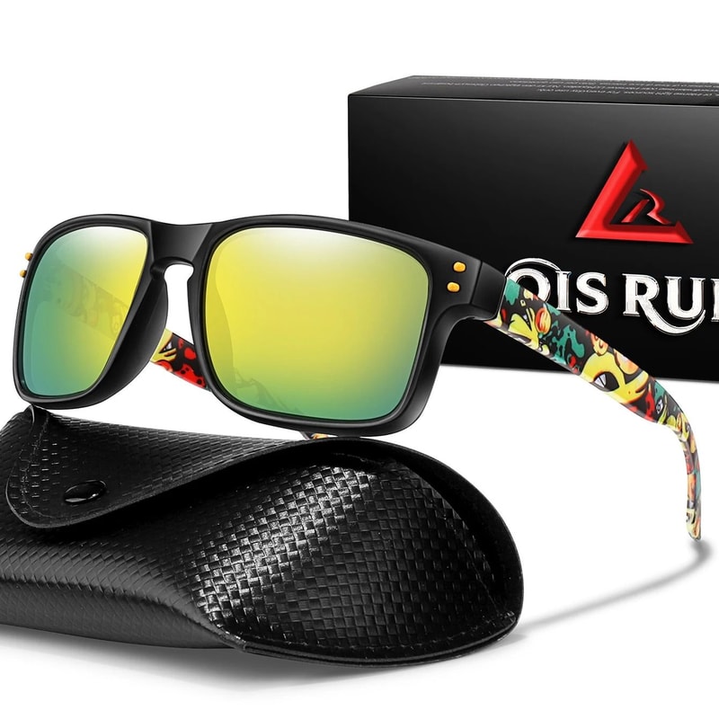 Unisex Polarized Sports Sunglasses With UV Protection And Protective Case 13