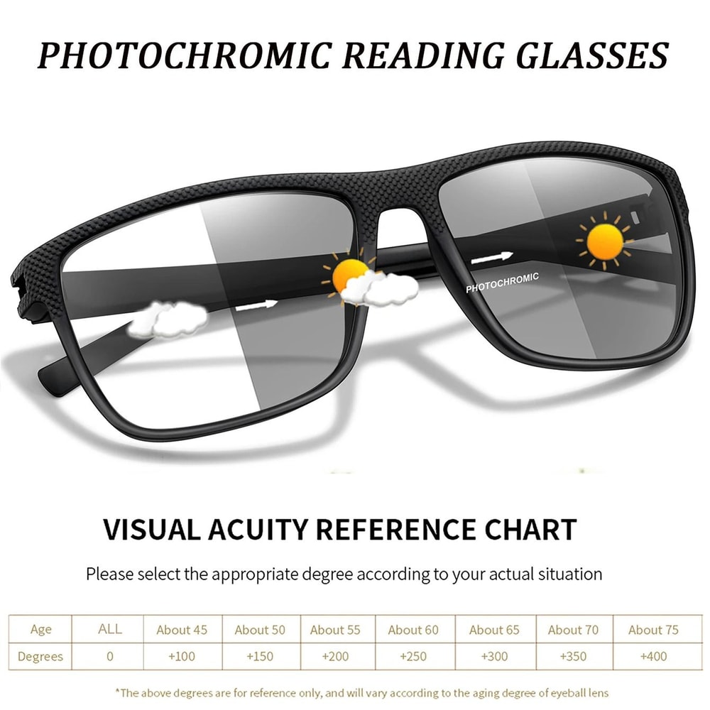 Set Of 3 Photochromic Reading Glasses For Men And Women With Anti Blue Light Protection 4