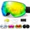 Unisex Snow Sports Goggles With UV Protection Anti Fog Lens And Replacement Lenses 0