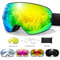 Unisex Snow Sports Goggles With UV Protection Anti Fog Lens And Replacement Lenses 0