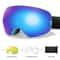 Unisex Snow Sports Goggles With UV Protection Anti Fog Lens And Replacement Lenses 12