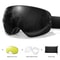 Unisex Snow Sports Goggles With UV Protection Anti Fog Lens And Replacement Lenses 2