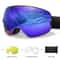 Unisex Snow Sports Goggles With UV Protection Anti Fog Lens And Replacement Lenses 4