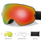 Unisex Snow Sports Goggles With UV Protection Anti Fog Lens And Replacement Lenses 7