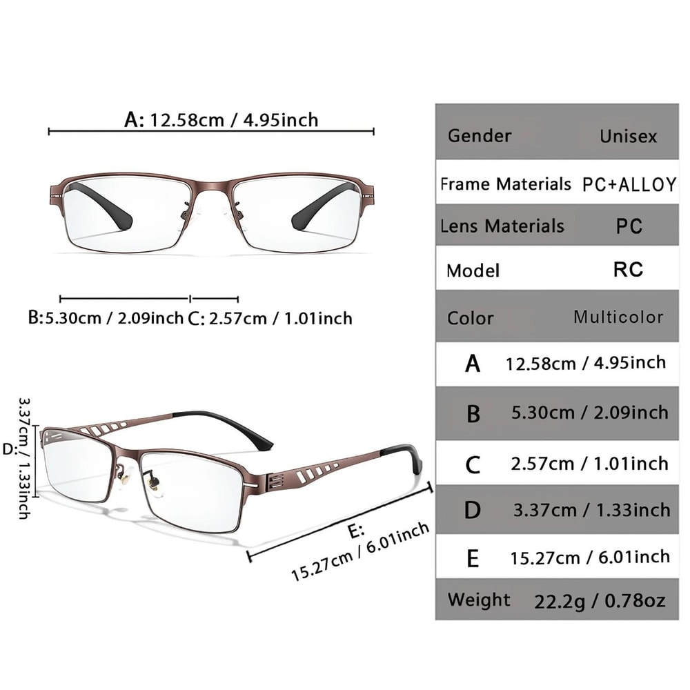 Metal Frame Photochromic Reading Glasses With Anti Blue Light Protection 2