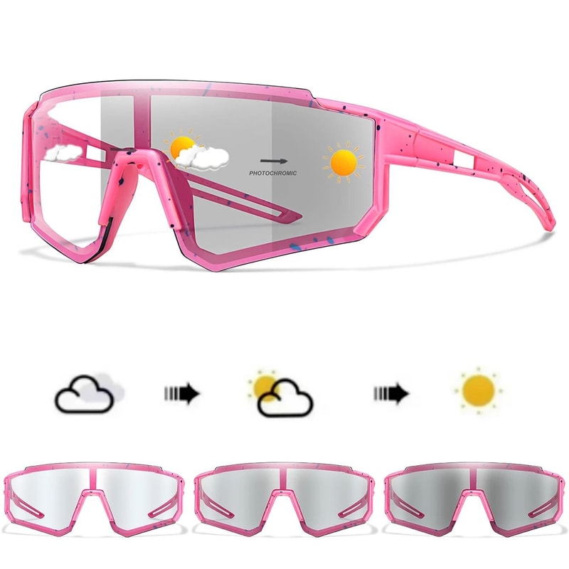 Unisex Photochromic Sports Sunglasses With Comfortable Fit For Outdoor Activities 11