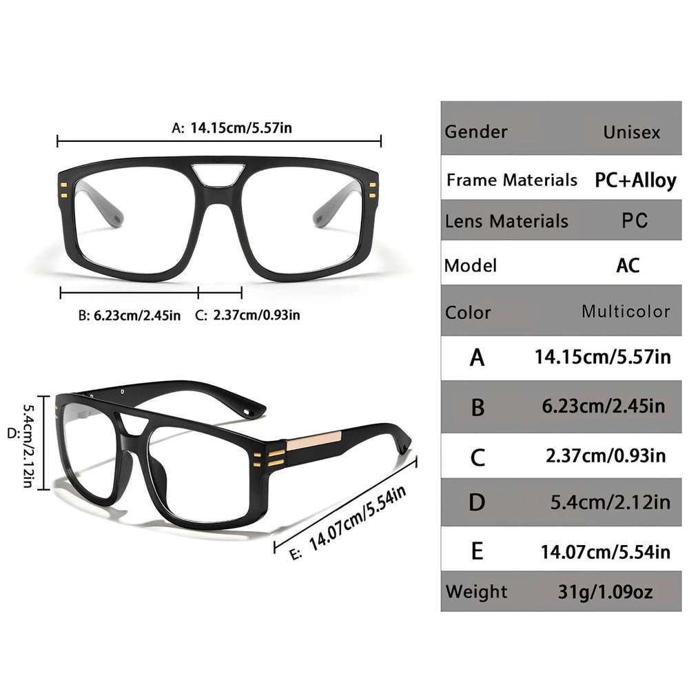 Unisex Photochromic Square Sunglasses With UV Protection For Outdoor Sports 1