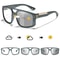 Unisex Photochromic Square Sunglasses With UV Protection For Outdoor Sports 3