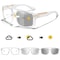 Unisex Photochromic Square Sunglasses With UV Protection For Outdoor Sports 4