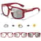 Unisex Photochromic Square Sunglasses With UV Protection For Outdoor Sports 5