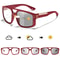 Unisex Photochromic Square Sunglasses With UV Protection For Outdoor Sports 5