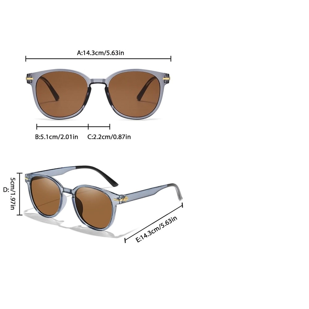 Unisex Retro Round Sunglasses With UV Protection For Outdoor Sports 1
