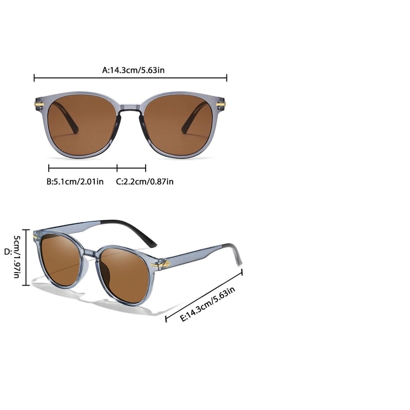 Unisex Retro Round Sunglasses With UV Protection For Outdoor Sports 1