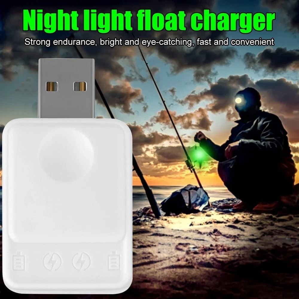Portable LED Fishing Float With USB Charging And Battery Charger 1