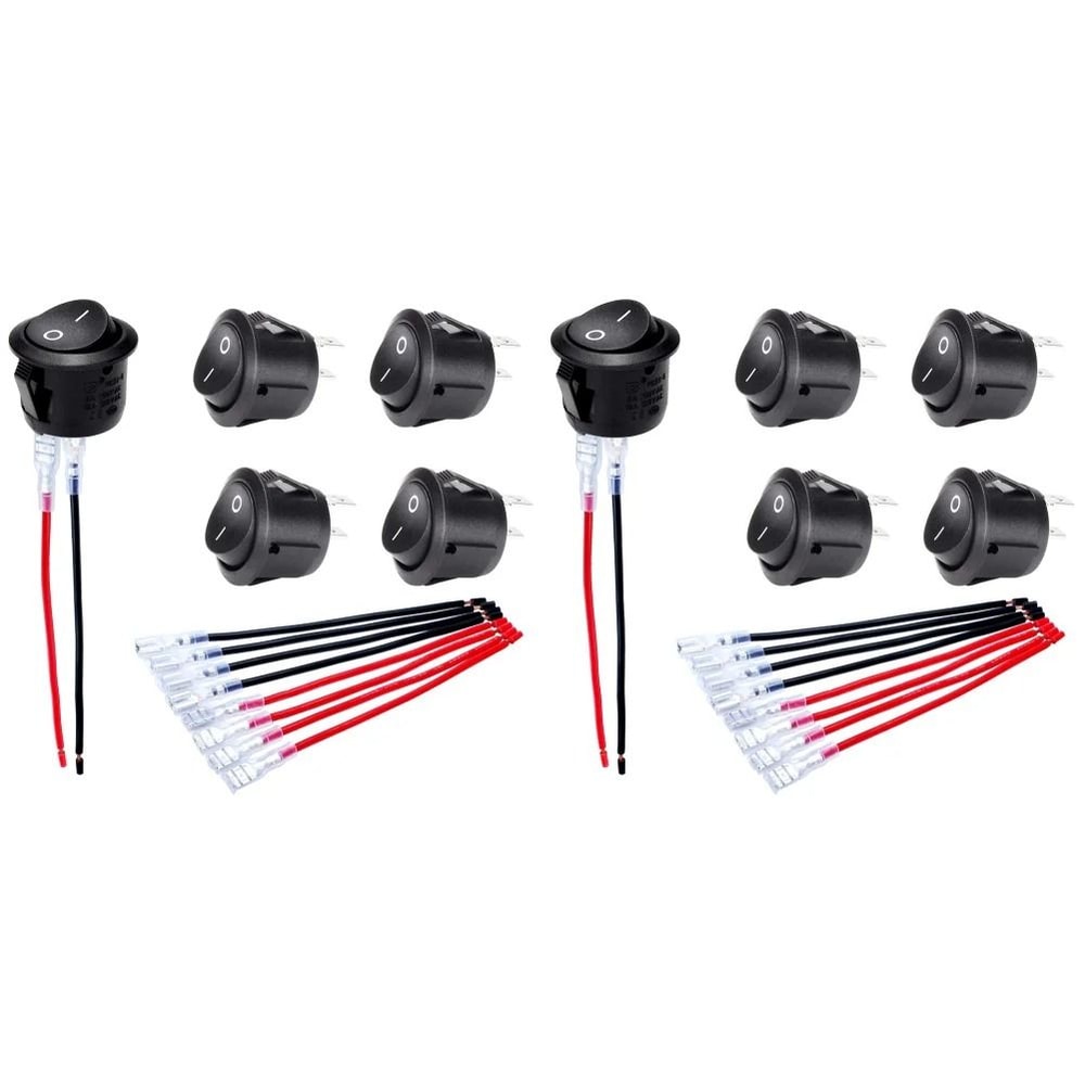 Mini Round Rocker Switch Set With ON And OFF Function For 12 Volt Applications 7