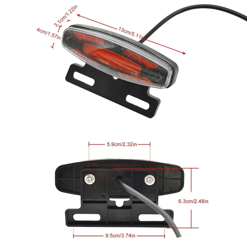 LED Front And Rear Light Set With Horn And Switch For Electric Bikes 10