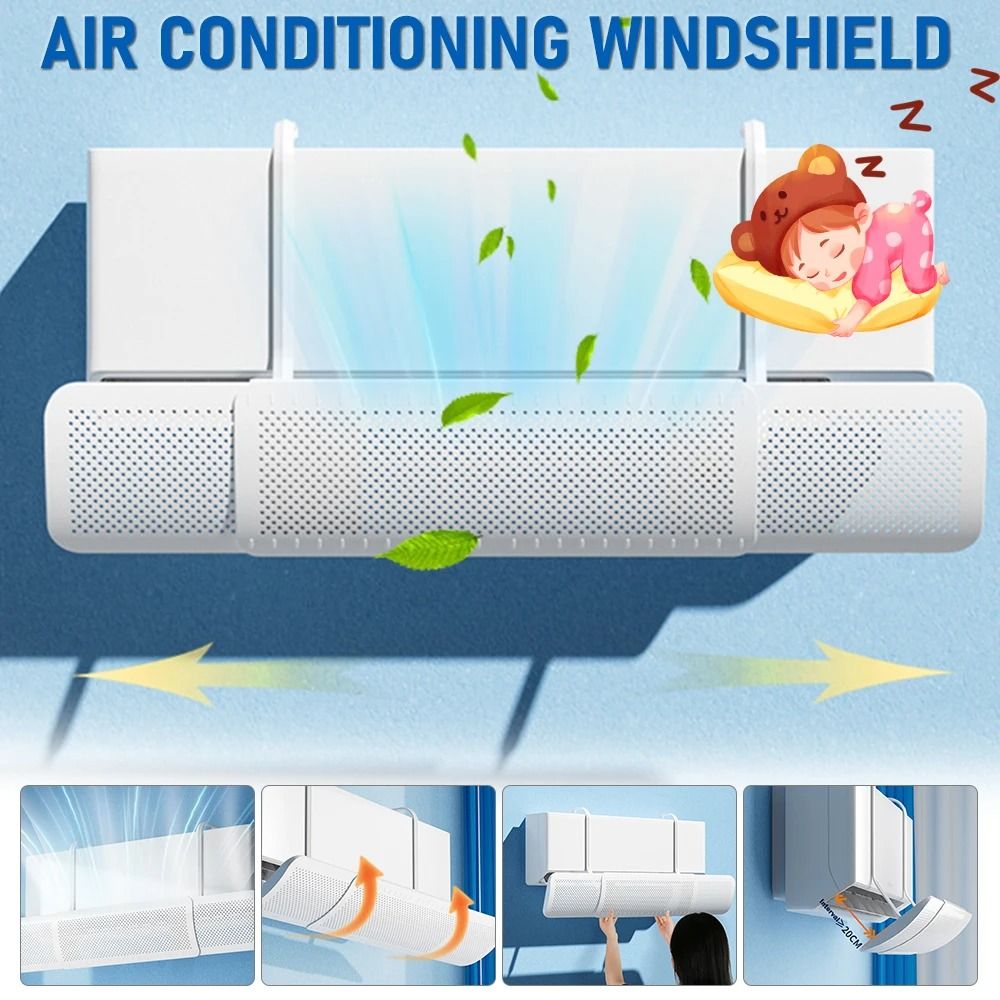 Adjustable Air Conditioner Wind Guide Cover For Home Comfort 1