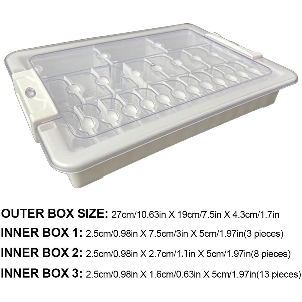 Clear Storage Box Set For Diamond Painting Beads And Craft Accessories 10