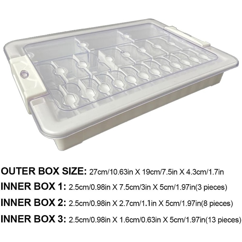 Clear Storage Box Set For Diamond Painting Beads And Craft Accessories 10