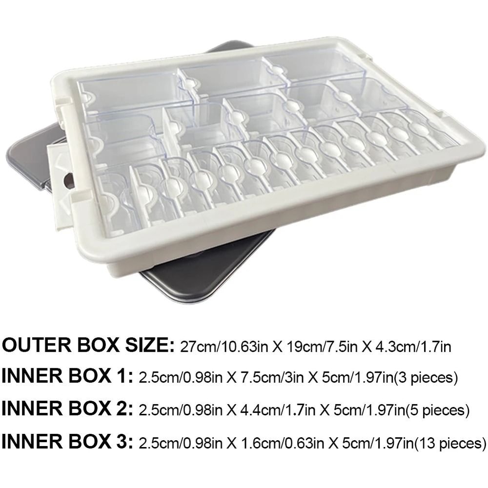 Clear Storage Box Set For Diamond Painting Beads And Craft Accessories 11