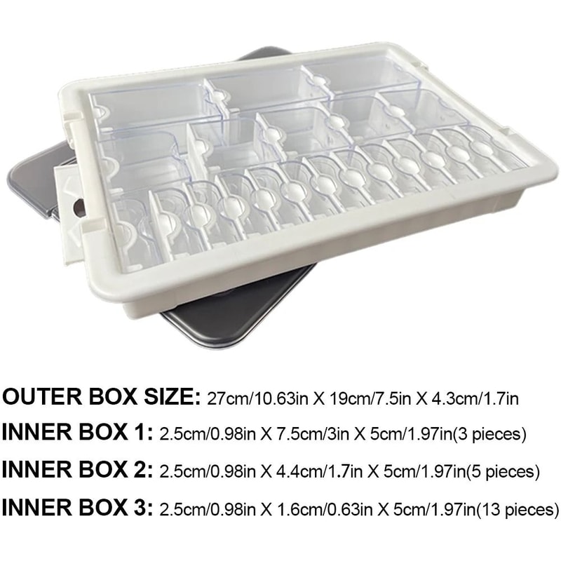 Clear Storage Box Set For Diamond Painting Beads And Craft Accessories 11